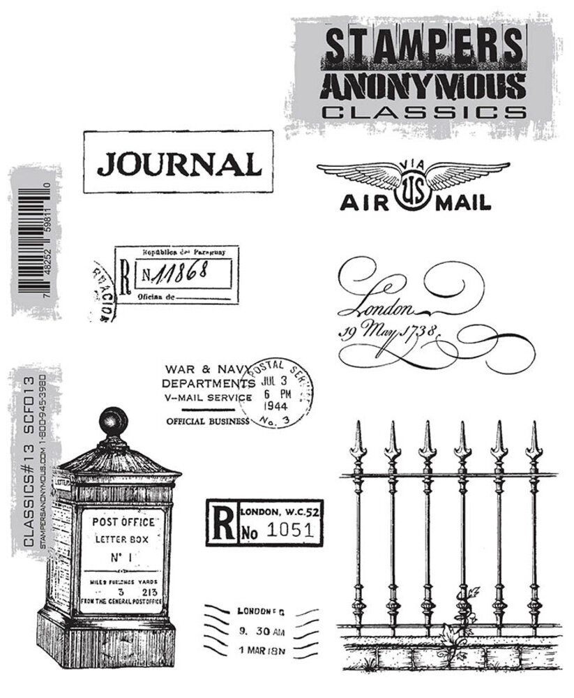 Stampers Anonymous Classics #13 Cling Mount Stamps (CBSCF013) Stampers Anonymous Classics #13 Cling Mount Stamps (CBSCF013)