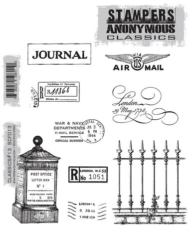 Stampers Anonymous Classics #13 Cling Mount Stamps (CBSCF013) Stampers Anonymous Classics #13 Cling Mount Stamps (CBSCF013)