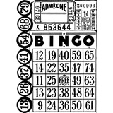 Stampers Anonymous Games Tim Holtz Components Cling Mount Collage Stamp (COM018)