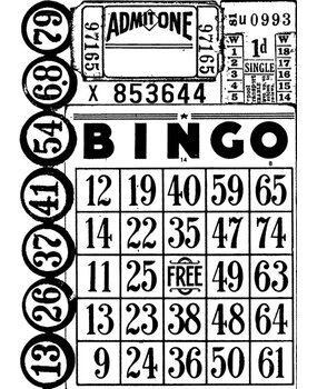 Stampers Anonymous Games Tim Holtz Components Cling Mount Collage Stamp (COM018)