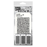 Stampers Anonymous Set #28 Tim Holtz Layering Mini Stencil (3pcs) (THMST028)