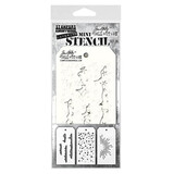 Stampers Anonymous Set #38 Tim Holtz Layering Mini Stencil (3pcs) (THMST038)