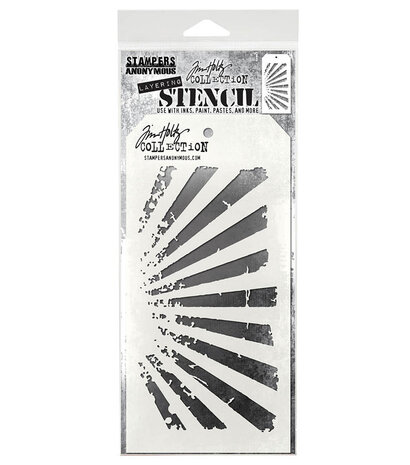 Stampers Anonymous Rays Tim Holtz Layering Stencil (THS003)