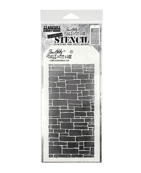 Stampers Anonymous Slate Tim Holtz Layering Stencil (THS085)