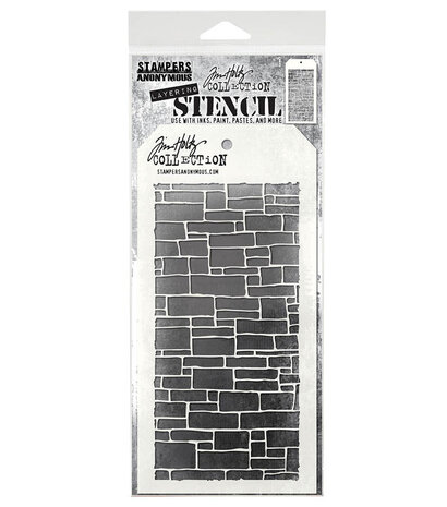 Stampers Anonymous Slate Tim Holtz Layering Stencil (THS085) Stampers Anonymous Slate Tim Holtz Layering Stencil (THS085)