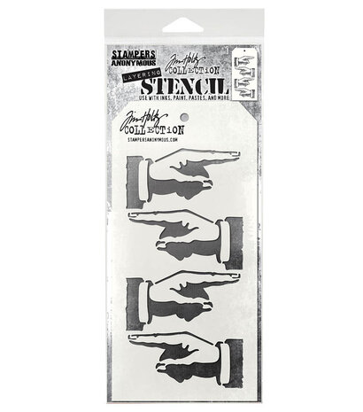 Stampers Anonymous Direction Tim Holtz Layering Stencil (THS088)