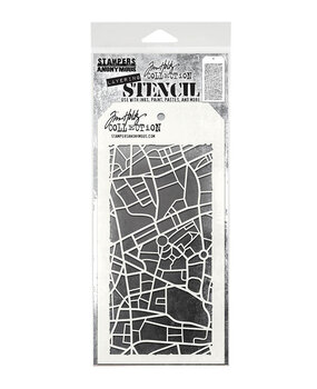 Stampers Anonymous Metropolis Tim Holtz Layering Stencil (THS156)