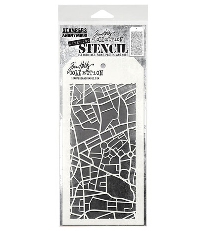 Stampers Anonymous Metropolis Tim Holtz Layering Stencil (THS156) Stampers Anonymous Metropolis Tim Holtz Layering Stencil (THS156)