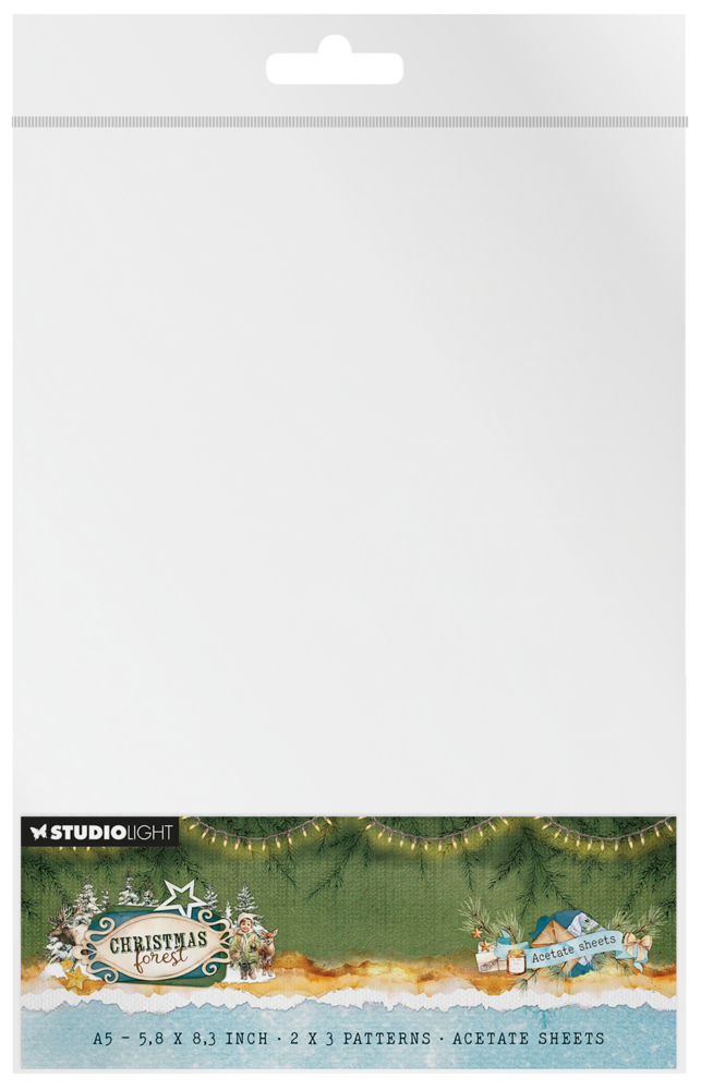 Studio Light Christmas Forest A5 Acetate Sheets Snow & Landscape (SL-CF-ACS22) Studio Light Christmas Forest A5 Acetate Sheets Snow & Landscape (SL-CF-ACS22)