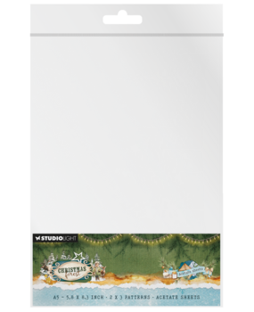 Studio Light Christmas Forest A5 Acetate Sheets Snow & Landscape (SL-CF-ACS22)