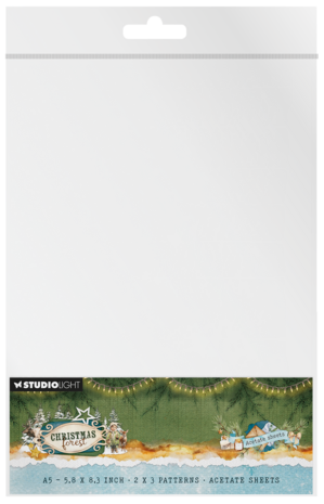 Studio Light Christmas Forest A5 Acetate Sheets Snow & Landscape (SL-CF-ACS22) Studio Light Christmas Forest A5 Acetate Sheets Snow & Landscape (SL-CF-ACS22)