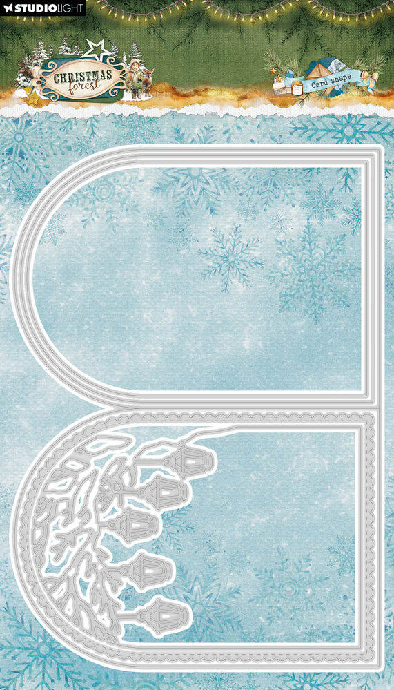 Studio Light Christmas Forest Cutting Dies Card Shape (SL-CF-CD1111) Studio Light Christmas Forest Cutting Dies Card Shape (SL-CF-CD1111)