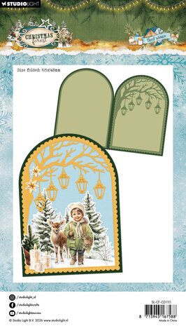 Studio Light Christmas Forest Cutting Dies Card Shape (SL-CF-CD1111) Studio Light Christmas Forest Cutting Dies Card Shape (SL-CF-CD1111)
