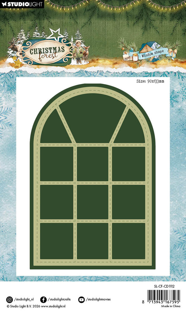 Studio Light Christmas Forest Cutting Dies Window Shape (SL-CF-CD1112) Studio Light Christmas Forest Cutting Dies Window Shape (SL-CF-CD1112)