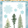 Studio Light Christmas Forest Cutting Dies Trees and Snow (SL-CF-CD1113)