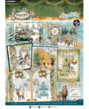 Studio Light Christmas Forest A4 Card Making Paper Pad (SL-CF-CMP40)