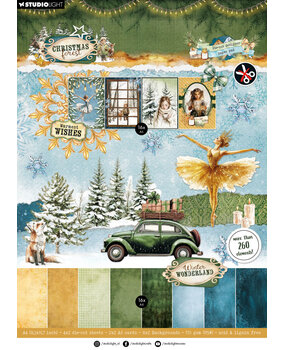 Studio Light Christmas Forest A4 Die-Cut Designer Paper Pad (SL-CF-DCPP473)