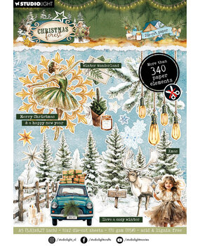 Studio Light Christmas Forest A5 Die-Cut Paper Pad Elements (SL-CF-DCPP475)