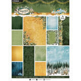 Studio Light Christmas Forest A4 Designer Paper Pad Backgrounds (SL-CF-DPP474)