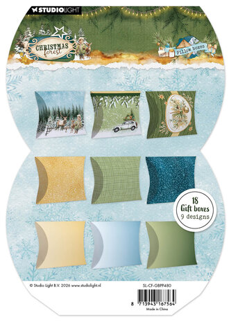 Studio Light Christmas Forest A5 Gift Box Paper Pad Pillow Boxes (SL-CF-GBPP480) Studio Light Christmas Forest A5 Gift Box Paper Pad Pillow Boxes (SL-CF-GBPP480)