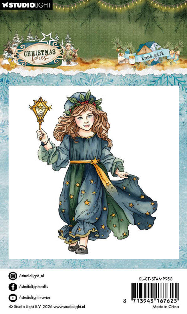 Studio Light Christmas Forest Clear Stamps Xmas Girl (SL-CF-STAMP953) Studio Light Christmas Forest Clear Stamps Xmas Girl (SL-CF-STAMP953)