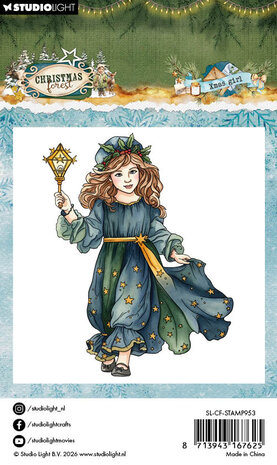 Studio Light Christmas Forest Clear Stamps Xmas Girl (SL-CF-STAMP953) Studio Light Christmas Forest Clear Stamps Xmas Girl (SL-CF-STAMP953)