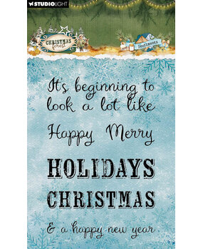 Studio Light Christmas Forest Clear Stamps Sentiments (SL-CF-STAMP954)