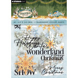 Studio Light Christmas Forest Transparant Stickers Elements & Texts (SL-CF-STIC81)