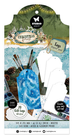 Studio Light Christmas Forest Tag Paper Pad White (SL-CF-TAGBL13) Studio Light Christmas Forest Tag Paper Pad White (SL-CF-TAGBL13)