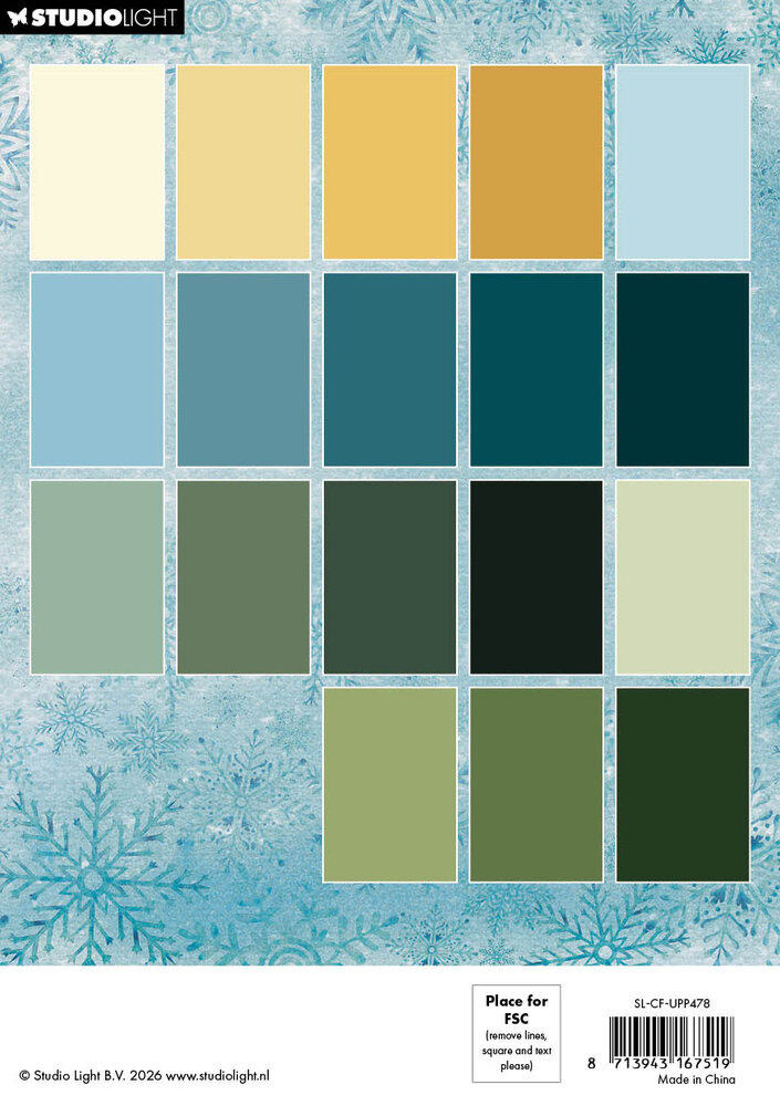 Studio Light Christmas Forest A5 Paper Pad Unicolor (SL-CF-UPP478) Studio Light Christmas Forest A5 Paper Pad Unicolor (SL-CF-UPP478)