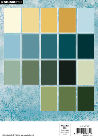 Studio Light Christmas Forest A5 Paper Pad Unicolor (SL-CF-UPP478) Studio Light Christmas Forest A5 Paper Pad Unicolor (SL-CF-UPP478)