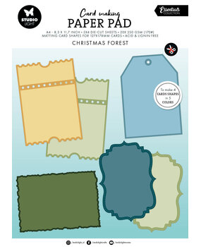Studio Light Christmas Forest Card Shapes for 127x178mm Cards Essentials Card Making Pad (SL-ES-CMP35)