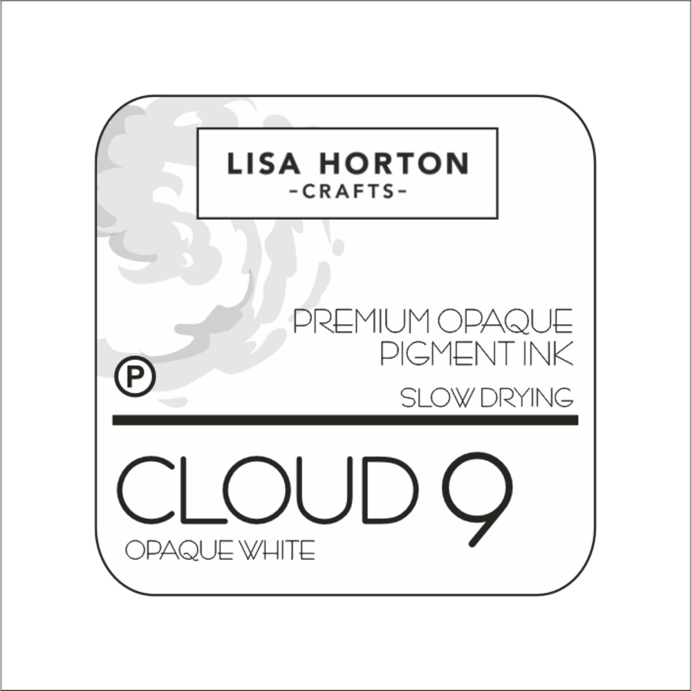 Lisa Horton Crafts Cloud 9 Premium Opaque Pigment Ink Pad Slow Drying Opaque White (LHCIP132)