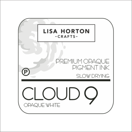Lisa Horton Crafts Cloud 9 Premium Opaque Pigment Ink Pad Slow Drying Opaque White (LHCIP132)
