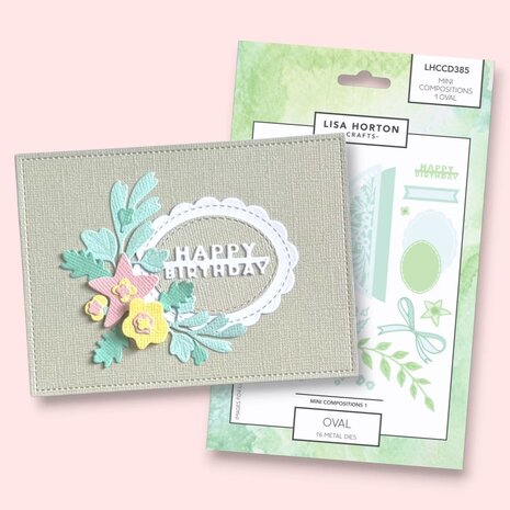 Lisa Horton Crafts Mini Compositions Die Set 1 Oval (LHCCD385)