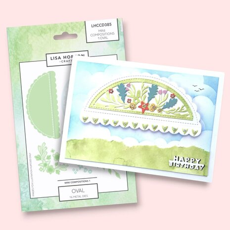 Lisa Horton Crafts Mini Compositions Die Set 1 Oval (LHCCD385)
