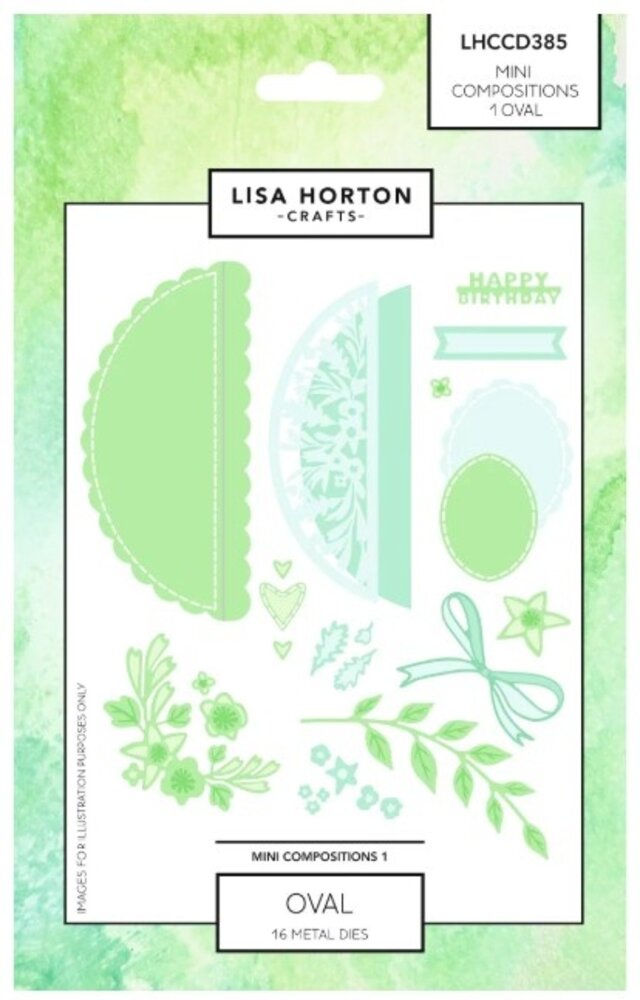 Lisa Horton Crafts Mini Compositions Die Set 1 Oval (LHCCD385)