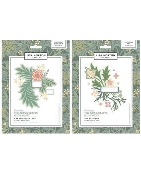 Lisa Horton Crafts Reviving The Arts and Crafts Movement Dies Larkspur Foliage (LHCCD387)