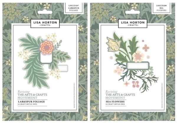 Lisa Horton Crafts Reviving The Arts and Crafts Movement Dies Larkspur Foliage (LHCCD387)
