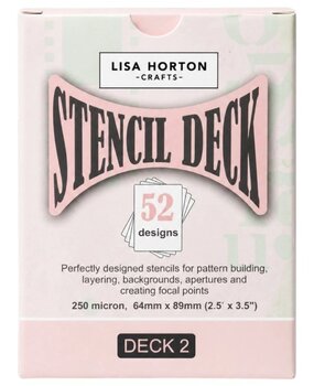 Lisa Horton Crafts The Stencil Deck Volume 2 - 52 Individual Stencils (LHCAS267)