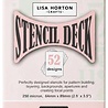 Lisa Horton Crafts The Stencil Deck Volume 2 - 52 Individual Stencils (LHCAS267)