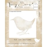 Tracy Evans Wren 4x4 Inch Snippet Stencil (SS040)