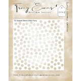 Tracy Evans Flurry 4x4 Inch Snippet Stencil (SS043)