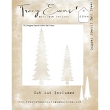 Tracy Evans Tall Trees 4x4 Inch Snippet Stencil (SS044)