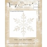 Tracy Evans Snowflake 4x4 Inch Snippet Stencil (SS046)