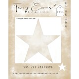 Tracy Evans Star 4x4 Inch Snippet Stencil (SS041)
