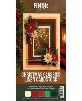 Find It Linen Cardstock 4K Christmas Classics (75pcs) (FITCB4k012)