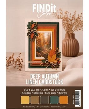 Find It Linen Cardstock A5 Deep Autumn (75pcs) (FITCBA5011)