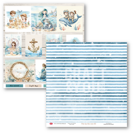 Craft & You Design Fun by the Sea 12x12 Inch Paper Set 252gsm (6sheets) (CPS-FUN30-6)