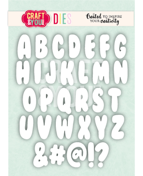 Craft & You Design Bubble Alphabet Dies (CW409)